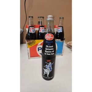1975 Dr Pepper Commemorative Bottle Southwestern Exposition Fat Stock Show